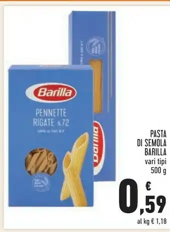 Conad Superstore Barilla Pennette Rigate N.72 500 G(ml) offerta