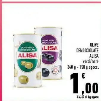 Conad Alisa Olive Verdi Denocciolate 150 G(ml) offerta