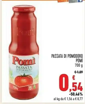 Conad Superstore Pomì Passata Di Pomodoro 700 G(ml) offerta