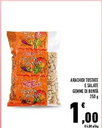 Conad Gemme di bontà Gemme Di Bonta Arachidi Tostate E Salate 250 G offerta