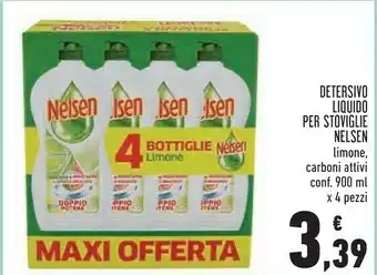 Conad Superstore Nelsen Detersivo Liquido Per Stoviglie 900 Ml offerta