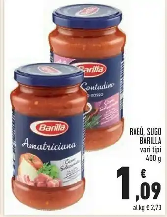 Conad Superstore Barilla Amatriciana 400 G(ml) offerta