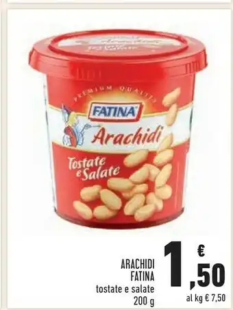 Conad Superstore Fatina Arachidi Tostate E Salate 200 G(ml) offerta