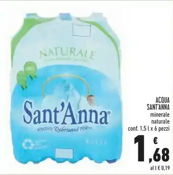 Conad Superstore Sant'anna Acqua Minerale Naturale offerta