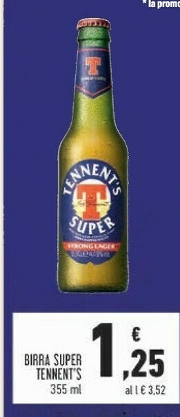 Conad Superstore Tennent's Birra Super offerta