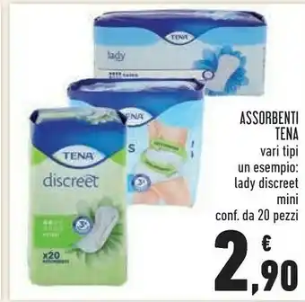 Conad Superstore Tena Assorbenti Lady Discreet Mini offerta