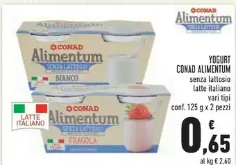 Conad Superstore Conad - Yogurt Equilibrio Alimentum 250 g(ml) offerta