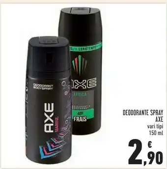 Conad Superstore Axe 8710447285466 Deodorante Uomo Deodorante Spray 150 Ml offerta