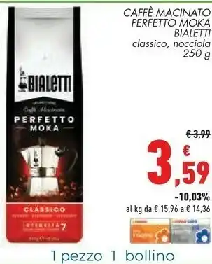 Conad Superstore Bialetti Caffe Macinato Perpetto Moka offerta