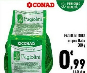 Conad Conad Fagiolini Boby offerta