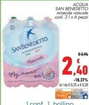 Conad Superstore San Benedetto San Benedetto - Acqua Minerale Naturale offerta