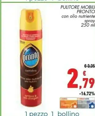 Conad Superstore Pronto Pulitore Mobili Con Olio Nutriente offerta