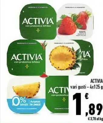 Conad Danone Activia Zero Ananas In Pezzi 500 G(ml) offerta