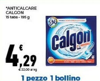 Conad Calgon Anticalcare 15 Tabs offerta