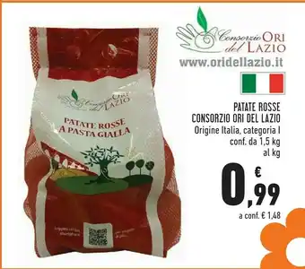 Conad Superstore Consorzio ori del lazio Patate Rosse offerta