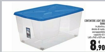 Conad Superstore Bama Contenitore Light Box offerta