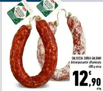 Conad Galbani Salsiccia Curva Dolce offerta