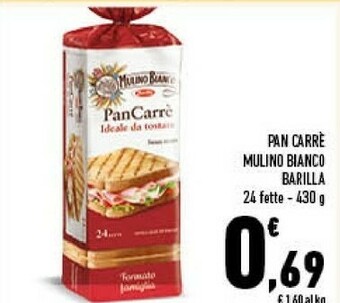 Conad Mulino Bianco Pan Carrè 430 G(ml) offerta
