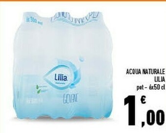 Conad Lilia Acqua Minerale Naturale 500 G(ml) offerta