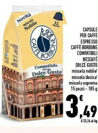 Conad Caffe borbone Capsule Per Caffè Espresso offerta
