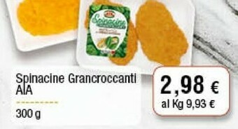 Conad Aia Spinacine Grancroccanti 300 G(ml) offerta