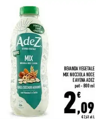 Conad Adez Mix Nocciola, Noce E Avena 800 G(ml) offerta