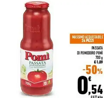 Conad Pomì Passata Di Pomodoro 700 G(ml) offerta