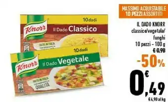 Conad Knorr Knorr - Dado Vegetale 100 g(ml) offerta