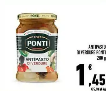 Conad Ponti Antipasto Di Verdure 280 G offerta