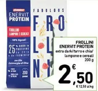 Conad Enervit protein Frollini Dark 200 G(ml) offerta