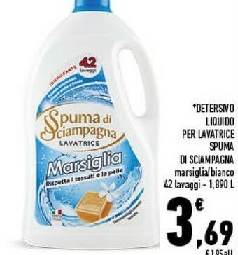 Conad Spuma di Sciampagna Detersivo Liquido Per Lavatrice offerta
