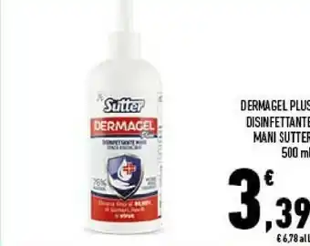 Conad Sutter Dermagel Plus Disinfettante Mani offerta