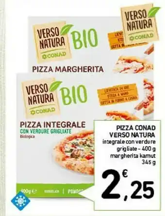 Conad Natura bio Conad Pizza Verso Natura Integrale offerta