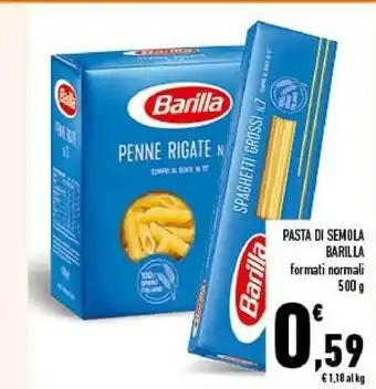 Conad Barilla Penne Rigate N.72 500 G(ml) offerta