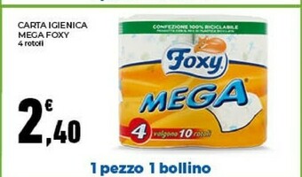 Conad Foxy Carta Igienica offerta