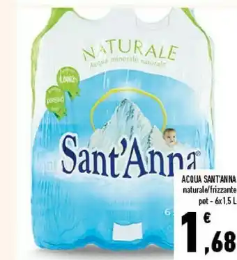 Conad Sant'anna Sant'Anna - Acqua Minerale Naturale 1500 g(ml) offerta