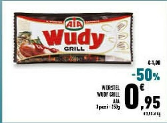 Conad Aia Wudy Grill Puro Suino 250 G(ml) offerta