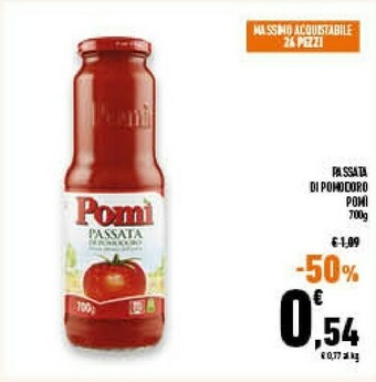 Conad Pomì - Passata Di Pomodoro 700 G(ml) offerta