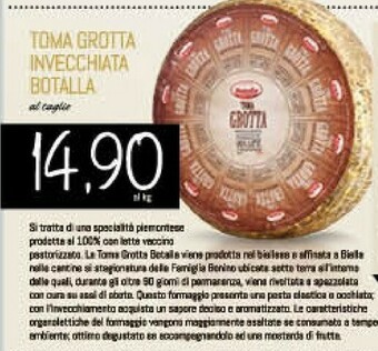 Conad Toma Grotta Invecchiata Botalla offerta