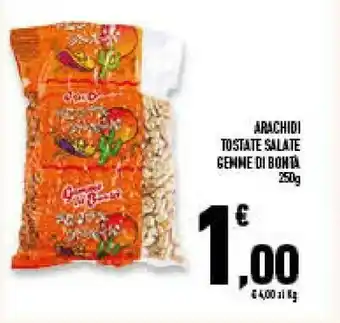 Conad Gemme di bontà Arachidi Tostate Salate offerta