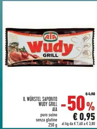 Conad Aia Wudy Grill Puro Suino 250 G(ml) offerta