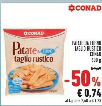 Conad Conad - Patate Da Forno Taglio Rustico 600 G(ml) offerta