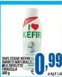 DEM Sveltesse - I Love Kefir Dalla Tradizione Caucasica Bianco Naturale 500 G(ml) offerta