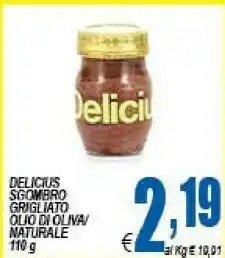 Delicius - Filetti di Sgombro Grigliato al Naturale 110 g(ml)