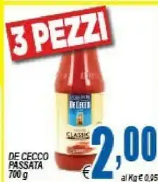 DEM De Cecco Passata Di Pomodoro offerta