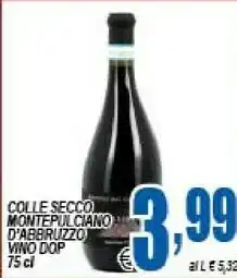 Colle secco Montepulciano D'Abruzzo 750 G(ml)