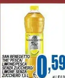DEM San Benedetto Thè Zero Zucchero Pesca 1500 G(ml) offerta