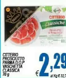 DEM Citterio Prosciutto Parma D.O.P Vaschetta Classica offerta