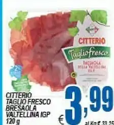 DEM Citterio Taglio Fresco Bresaola Valtellina Igp offerta