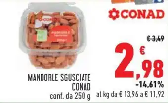 Conad City MANDORLE SGUSCIATE CONAD conf. da 250 g offerta